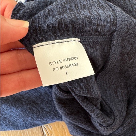 Vuori Halo Performance Full Zip Hoodie Halo Fabric Midnight Heather Size L - Picture 9 of 9